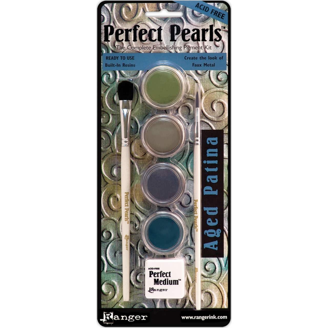 Ranger Perfect Pearls Aged Patina Pigment Powder Kit